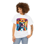 Pit Bull in shades, cool t-shirts, dog graphic shirts, fun shirts with dogs, unisex t-shirts