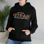 PROUD VETERAN FLORAL HOODIE Unisex Heavy  Hooded Sweatshirt ARMED FORCES GIFTS