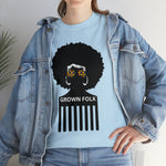 Soul Hair Retro Afro Heavy Cotton Tee of Unisex Heavy Cotton Tee