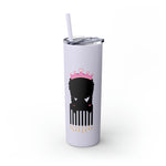 Afro Princess Skinny Tumbler with Straw, 20oz SOUL HAIR KIDS CUPS ACCESSORIES