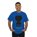 SOUL HAIR HEAD PARTED HEART Cotton Tee of Unisex Heavy Cotton Tee CULTURAL WEAR