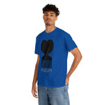 SOUL HAIR HEAD PARTED HEART Cotton Tee of Unisex Heavy Cotton Tee CULTURAL WEAR