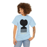 SOUL HAIR HEAD PARTED HEART Cotton Tee of Unisex Heavy Cotton Tee CULTURAL WEAR