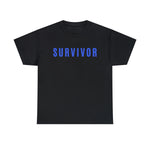 SURVIVOR COLON CANCER Heavy Cotton Tee GOOD VIBES WEAR FAITH