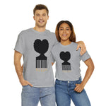 SOUL HAIR HEAD PARTED HEART Cotton Tee of Unisex Heavy Cotton Tee CULTURAL WEAR