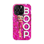 Betty Boop Pink Glitter Magnetic Tough Cases, Boop Lover, Betty Lover, Betty Boop Gift, Boop Lover Gift