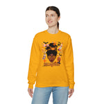 HALLOWEEN QUEEN Unisex Crewneck Sweatshirt GOOD VIBES SISTERHOOD