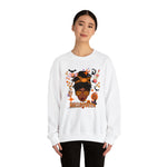 HALLOWEEN QUEEN Unisex Crewneck Sweatshirt GOOD VIBES SISTERHOOD