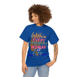 Behind Every Praying Woman, graphic faith t-shirt, custom shirts