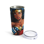 Wonder Woman Tumbler, Black Wonder Woman, black superwoman shirt, Super Woman Tumbler, beautiful black woman tumbler, Comic Design