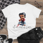 Betty Boop, All we need is Love, Betty Boop Shirt, Betty Boop Tshirt, Gift for her, Retro Betty Boop