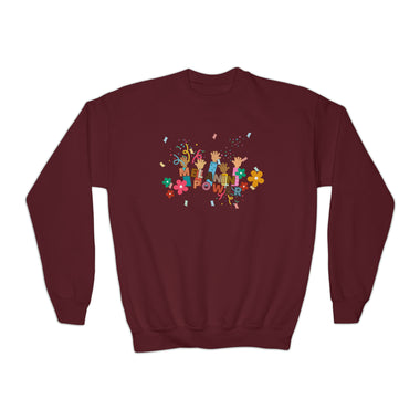 MELANIN POWER KIDS Crewneck Sweatshirt CULTURAL DESIGNS BACK TO SCHOOL WEAR