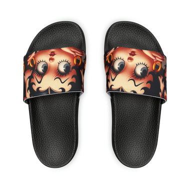 Betty Boop, Betty Boop Sandals, Betty Boop Slides, Betty Boop Shoes, Fun Betty Boop, Betty Boop Wear, Women's PU Slide Sandals