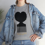 SOUL HAIR HEAD PARTED HEART Cotton Tee of Unisex Heavy Cotton Tee CULTURAL WEAR