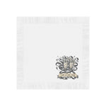 Customized Wedding Napkins White Coined Napkins