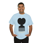 SOUL HAIR HEAD PARTED HEART Cotton Tee of Unisex Heavy Cotton Tee CULTURAL WEAR