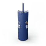 CLASS OF DD214 VETERAN  UNITED STATES ARMED FORCES Skinny Tumbler with Straw, 20oz VETERAN GIFTS ACCESSORIES