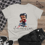 Betty Boop, All we need is Love, Betty Boop Shirt, Betty Boop Tshirt, Gift for her, Retro Betty Boop