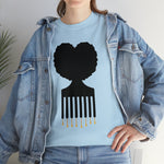 SOUL HAIR HEAD PARTED HEART Cotton Tee of Unisex Heavy Cotton Tee CULTURAL WEAR