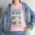 FOOD STAMPS HUMBLE BEGINNINGS Cotton Tee of Unisex GOOD VIBES