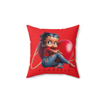 Betty Boop Pillow, Betty Boop, Black Betty Boop, Diverse Betty Boop, Valentines Gift, Gift for Girlfriend, Red Pillow, BettyBoop