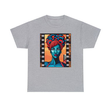 CINEMA WOMAN Cotton Tee of Unisex Heavy Cotton Tee GOOD VIBES