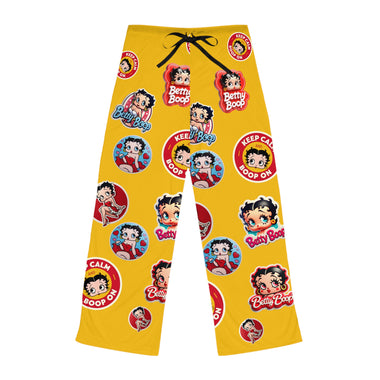 Betty Boop Sticker Women's Pajama Pants (AOP)