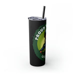 PROUD VETERAN US ARMY W2 Skinny Tumbler with Straw, 20oz CULTURAL GIFTS ACCESSORIES