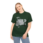 Proud to Serve, custom graphic t-shirt for veterans, unisex t-shirt, military veteran shirts, patriotic shirts