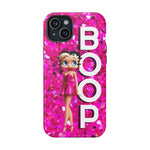 Betty Boop Pink Glitter Magnetic Tough Cases, Boop Lover, Betty Lover, Betty Boop Gift, Boop Lover Gift