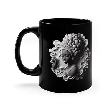 THE QUEEN'S HAND 11oz Black Mug CULTURAL DESIGNS COFFEE CUP