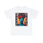 CINEMA WOMAN Cotton Tee of Unisex Heavy Cotton Tee GOOD VIBES