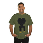 SOUL HAIR HEAD PARTED HEART Cotton Tee of Unisex Heavy Cotton Tee CULTURAL WEAR