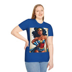 Vintage Wonder Woman, Beautiful Wonder Woman, Superwoman, Wonderwoman, womanly shirt, black super woman