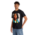 Bob Marley Cotton Tee of Unisex Heavy Cotton Tee Good Vibes