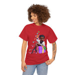 Black Betty Boop into Christmas, cute graphic, christmas tree, colorful shirt for holiday, custom t-shirt design