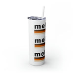 MELANIN PRIDE Skinny Tumbler with Straw, 20oz CULTURAL DESIGNS ACCESSORIES