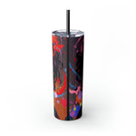 BEAUTIFUL BLACK YOUNG GENERATION Skinny Tumbler with Straw, 20oz  CULTURAL GIFTS AND ACCESSORIES