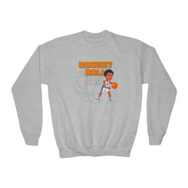 LOVE BASKETBALL BOY KIDS Crewneck Sweatshirt CULTURAL DESIGNS BACK TO SCHOOL WEAR