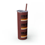 MELANIN PRIDE Skinny Tumbler with Straw, 20oz CULTURAL DESIGNS ACCESSORIES