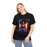 Black Wonder Woman, cool graphic t-shirt, vivid colors, african american designs, black t-shirts, custom graphics