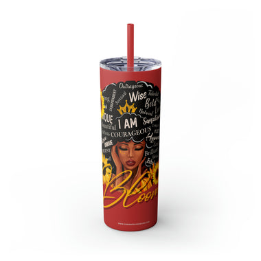 BLOOM Skinny Tumbler with Straw, 20oz  CULTURAL GIFTS AND ACCESSORIES