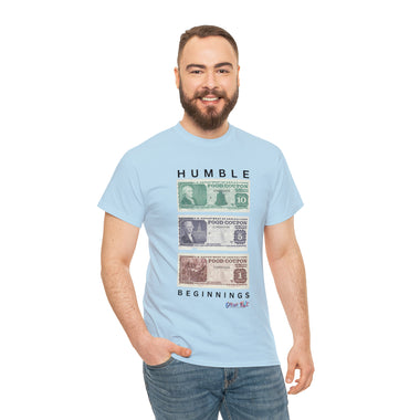 FOOD STAMPS HUMBLE BEGINNINGS Cotton Tee of Unisex GOOD VIBES