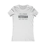 PROUD VETERAN FITTING  Cotton Tee Women's Favorite  VETERAN WEAR ARMED FORCES