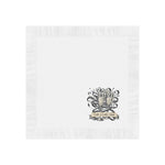 Customized Wedding Napkins White Coined Napkins