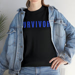 SURVIVOR COLON CANCER Heavy Cotton Tee GOOD VIBES WEAR FAITH