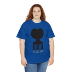 SOUL HAIR HEAD PARTED HEART Cotton Tee of Unisex Heavy Cotton Tee CULTURAL WEAR