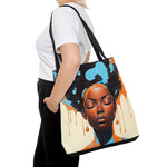 Beautiful Black Young Woman Paint Tote Bag Accessories