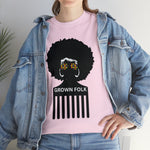 Soul Hair Retro Afro Heavy Cotton Tee of Unisex Heavy Cotton Tee