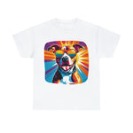 Pit Bull in shades, cool t-shirts, dog graphic shirts, fun shirts with dogs, unisex t-shirts